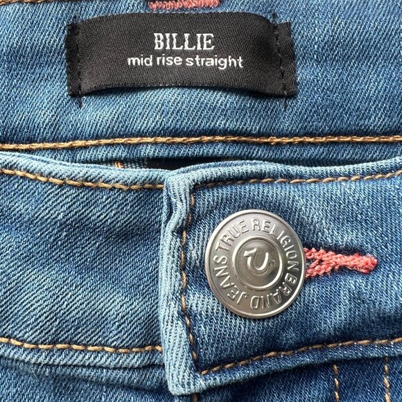 True Religion Blue Straight Leg Jeans - Picture 7 of 12